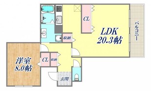 リベルテセオミの物件間取画像